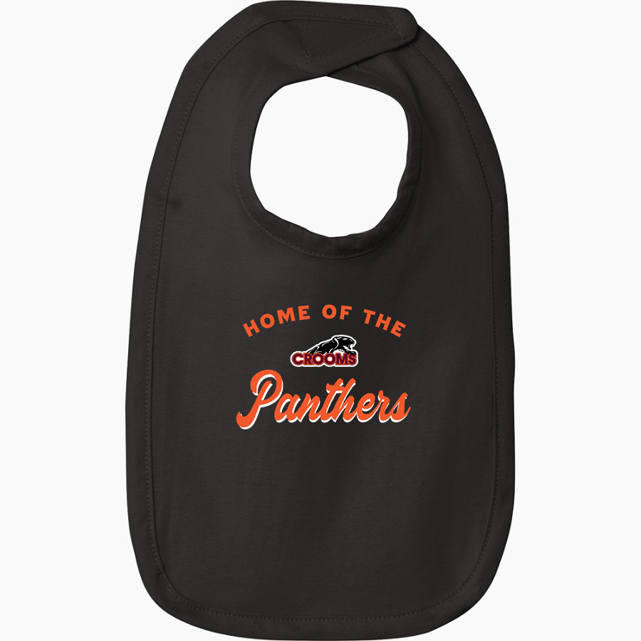 CROOMS ACADEMY PANTHERS Rabbit Skins Infant Premium Jersey Bib
