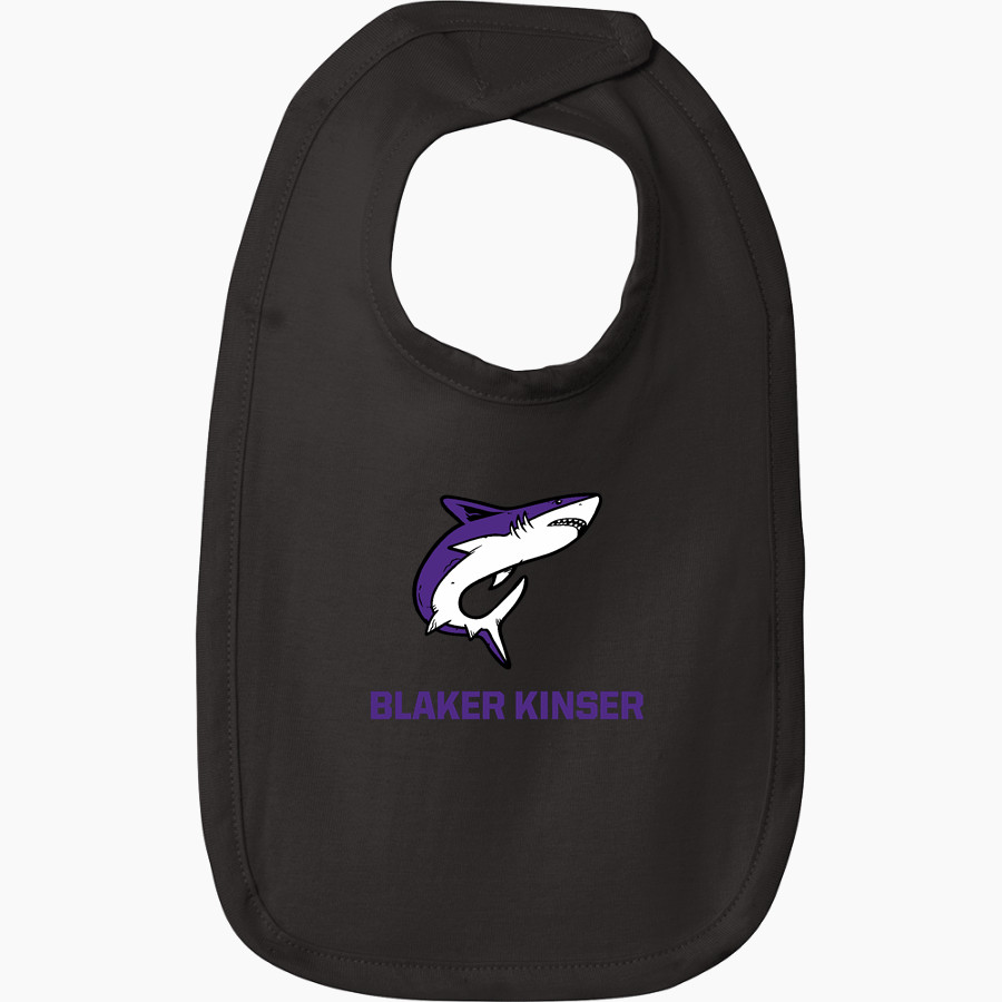 Blaker Kinser Sharks <span class="pdp-name-mascot">Blaker Kinser Sharks</span> Rabbit Skins Infant Premium Jersey Bib