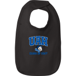 UAH Chargers <span class="pdp-name-mascot">University of Alabama Chargers</span> Rabbit Skins Infant Premium Jersey Bib Front Thumbnail