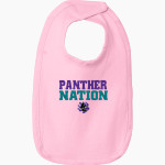 Indian Creek Panthers Rabbit Skins Infant Premium Jersey Bib Front Thumbnail