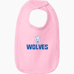 Boone Grove Wolves Rabbit Skins Infant Premium Jersey Bib Front Thumbnail