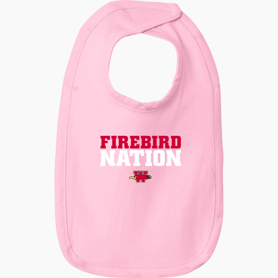 Wisconsin School For The Deaf Firebirds <span class="pdp-name-mascot">Wisconsin School For The Deaf Firebirds</span> Rabbit Skins Infant Premium Jersey Bib
