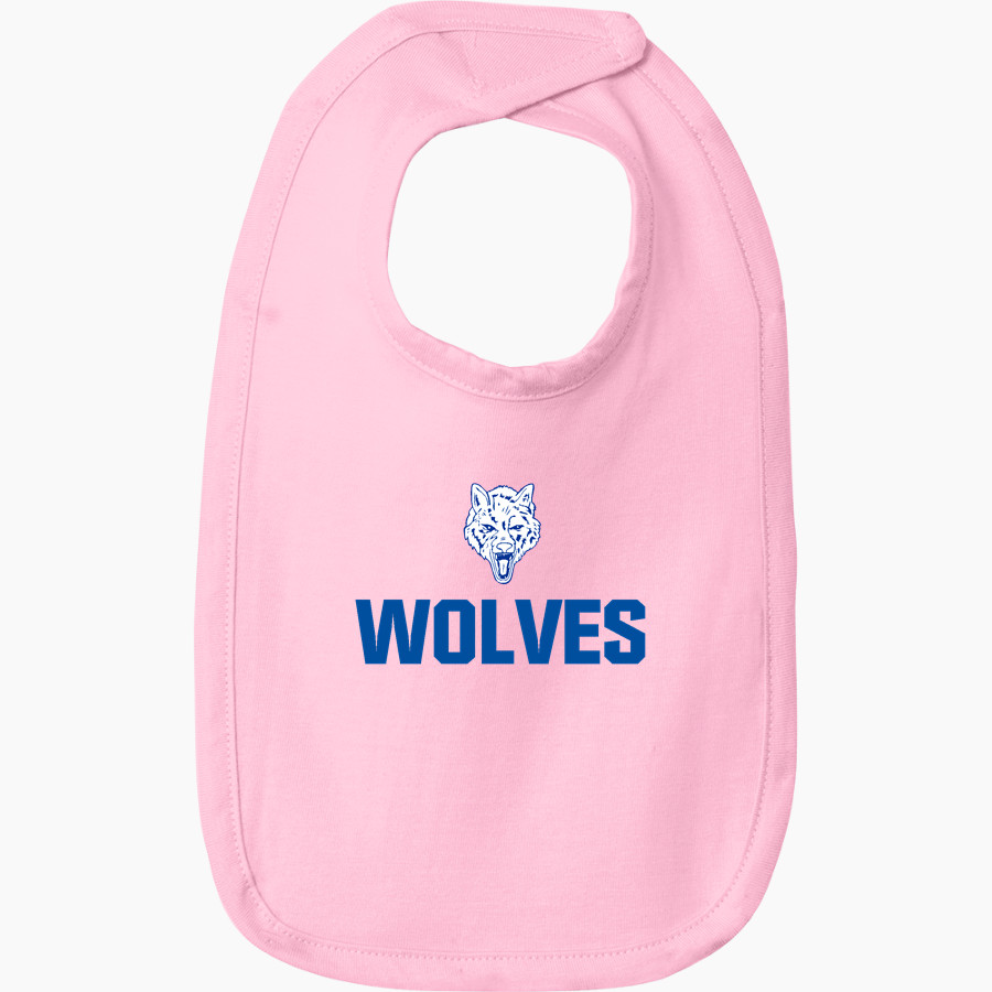 Boone Grove Wolves Rabbit Skins Infant Premium Jersey Bib
