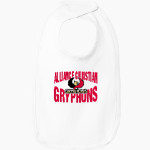 Alliance Christian Gryphons Rabbit Skins Infant Premium Jersey Bib Front Thumbnail
