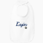 Brooklane Baptist Eagles Rabbit Skins Infant Premium Jersey Bib Front Thumbnail
