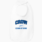 Crow Tigers <span class="pdp-name-mascot">Crow Middle School Tigers</span> Rabbit Skins Infant Premium Jersey Bib Front Thumbnail