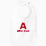 ATHENS HIGH SCHOOL RED HAWKS <span class="pdp-name-mascot">ATHENS RED HAWKS</span> Rabbit Skins Infant Premium Jersey Bib Front Thumbnail
