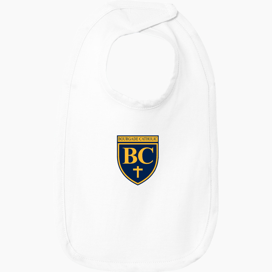 Bourgade Catholic Golden Eagles <span class="pdp-name-mascot">Bourgade Catholic Golden Eagles</span> Rabbit Skins Infant Premium Jersey Bib