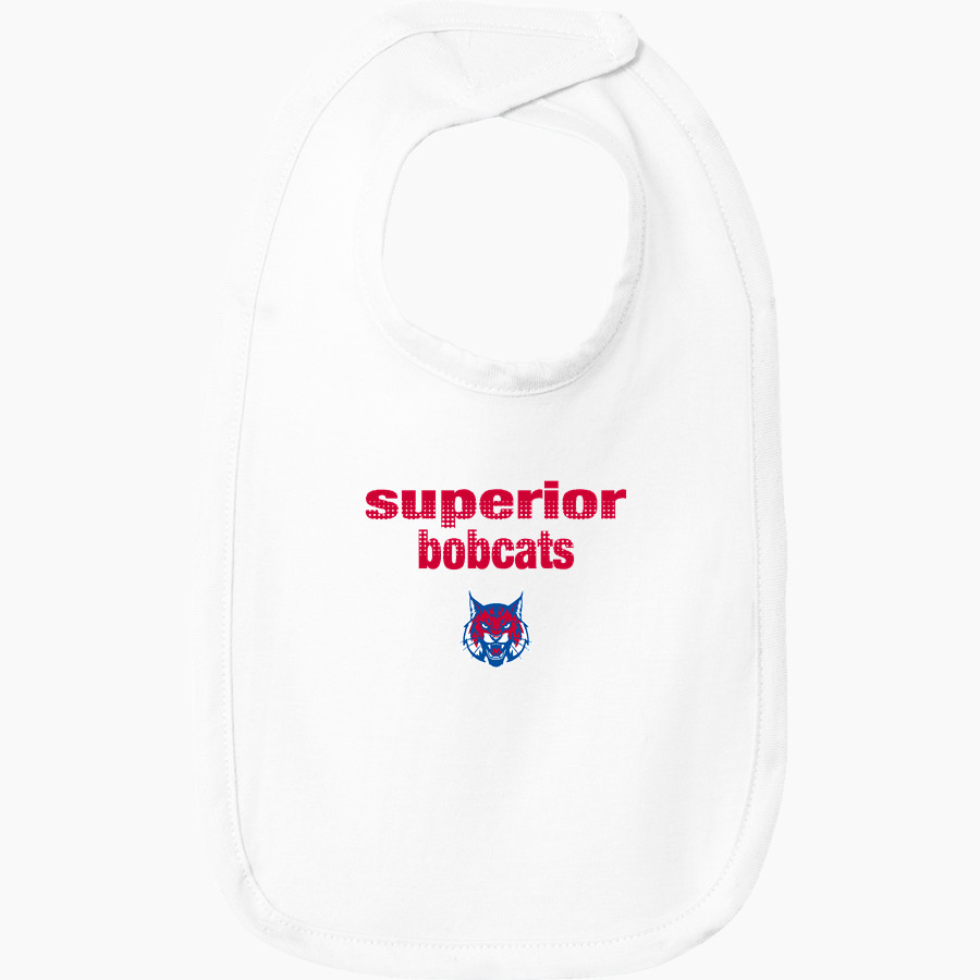 SUPERIOR HIGH SCHOOL BOBCATS Rabbit Skins Infant Premium Jersey Bib