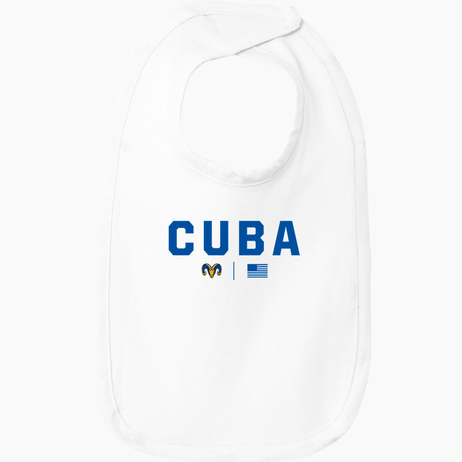 CUBA HIGH SCHOOL RAMS <span class="pdp-name-mascot">CUBA RAMS</span> Rabbit Skins Infant Premium Jersey Bib