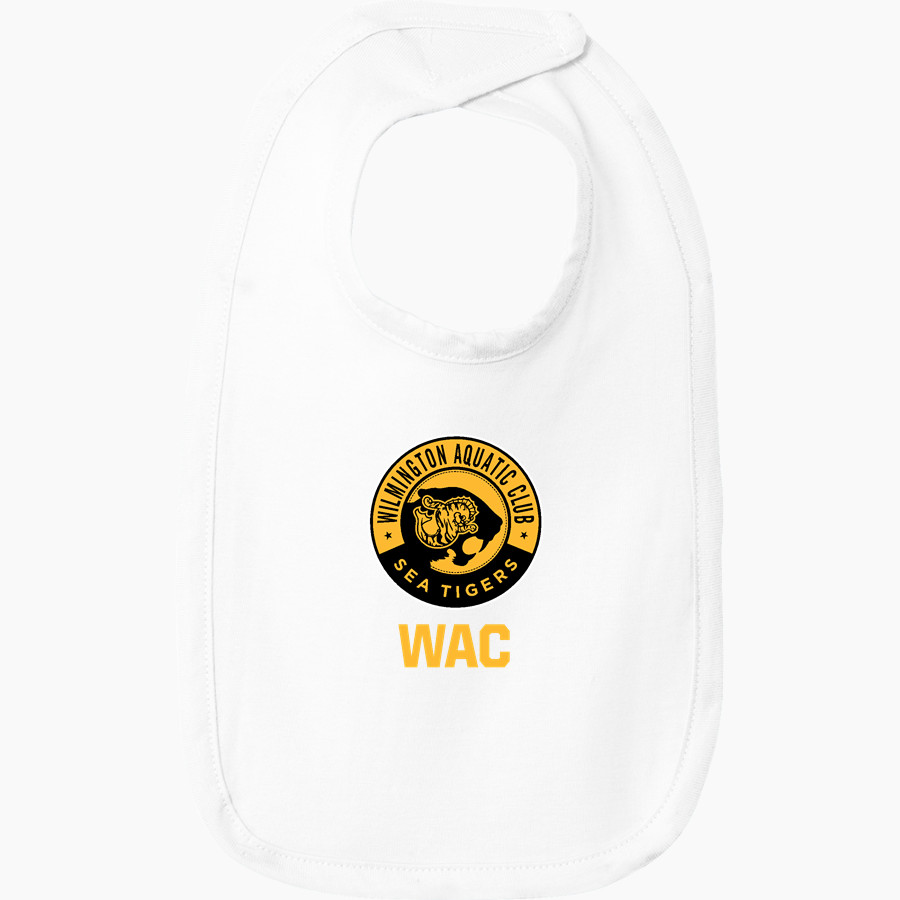 Wilmington Aquatic Club Sea Tigers <span class="pdp-name-mascot">Wilmington Aquatic Club Sea Tigers</span> Rabbit Skins Infant Premium Jersey Bib