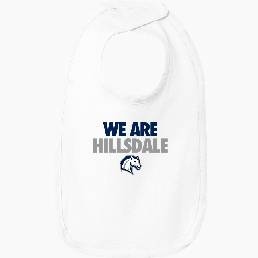 HIllsdale Chargers <span class="pdp-name-mascot">HIllsdale College Chargers</span> Rabbit Skins Infant Premium Jersey Bib