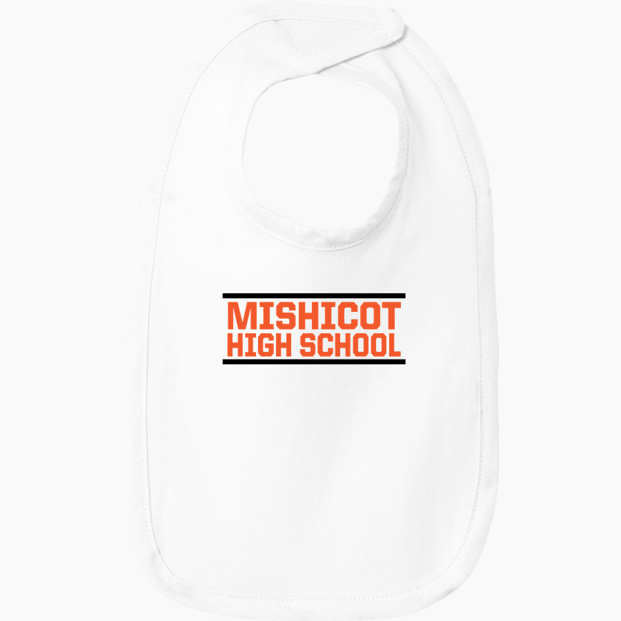 MISHICOT HIGH SCHOOL INDIANS Rabbit Skins Infant Premium Jersey Bib