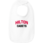 HILTON CADETS together we win <span class="pdp-name-mascot">HILTON CADETS</span> Rabbit Skins Infant Premium Jersey Bib Front Thumbnail