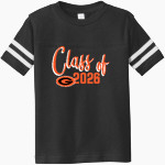 GILMER HIGH SCHOOL BUCKEYES <span class="pdp-name-mascot">GILMER BUCKEYES</span> Rabbit Skins Toddler Football Fine Jersey T-Shirt Front Thumbnail