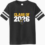 Bourgade Catholic Golden Eagles <span class="pdp-name-mascot">Bourgade Catholic Golden Eagles</span> Rabbit Skins Toddler Football Fine Jersey T-Shirt Front Thumbnail