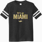 MIAMI SENIOR HIGH SCHOOL STINGAREES Rabbit Skins Toddler Football Fine Jersey T-Shirt Front Thumbnail