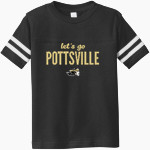 POTTSVILLE HIGH SCHOOL APACHES <span class="pdp-name-mascot">POTTSVILLE APACHES</span> Rabbit Skins Toddler Football Fine Jersey T-Shirt Front Thumbnail