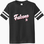 Dunedin Falcons <span class="pdp-name-mascot">Dunedin High School Falcons</span> Rabbit Skins Toddler Football Fine Jersey T-Shirt Front Thumbnail