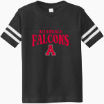 ALLENDALE HIGH SCHOOL FALCONS <span class="pdp-name-mascot">ALLENDALE FALCONS</span> Rabbit Skins Toddler Football Fine Jersey T-Shirt Front Thumbnail