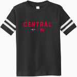CENTRAL CATHOLIC HIGH SCHOOL EAGLES <span class="pdp-name-mascot">CENTRAL EAGLES</span> Rabbit Skins Toddler Football Fine Jersey T-Shirt Front Thumbnail