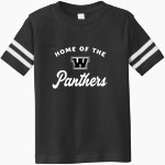 WALTER WELLBORN HIGH SCHOOL PANTHERS <span class="pdp-name-mascot">WALTER H WELLBORN PANTHERS</span> Rabbit Skins Toddler Football Fine Jersey T-Shirt Front Thumbnail