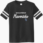 DOUGLAS FREEMAN HIGH SCHOOL Mavericks <span class="pdp-name-mascot">DOUGLAS FREEMAN REBELS</span> Rabbit Skins Toddler Football Fine Jersey T-Shirt Front Thumbnail