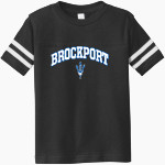 BROCKPORT BLUE DEVILS The Official Online Store <span class="pdp-name-mascot">BROCKPORT BLUE DEVILS</span> Rabbit Skins Toddler Football Fine Jersey T-Shirt Front Thumbnail
