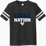 Brooklane Baptist Eagles <span class="pdp-name-mascot">Brooklane Baptist Eagles</span> Rabbit Skins Toddler Football Fine Jersey T-Shirt Front Thumbnail