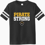CRANDALL HIGH SCHOOL PIRATES Rabbit Skins Toddler Football Fine Jersey T-Shirt Front Thumbnail