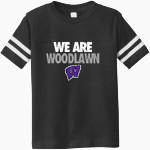 Woodlawn Panthers <span class="pdp-name-mascot">Woodlawn Panthers</span> Rabbit Skins Toddler Football Fine Jersey T-Shirt Front Thumbnail