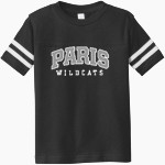 PARIS HIGH SCHOOL WILDCATS <span class="pdp-name-mascot">PARIS WILDCATS</span> Rabbit Skins Toddler Football Fine Jersey T-Shirt Front Thumbnail