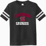 WYNNEWOOD HIGH SCHOOL SAVAGES <span class="pdp-name-mascot">WYNNEWOOD SAVAGES</span> Rabbit Skins Toddler Football Fine Jersey T-Shirt Front Thumbnail