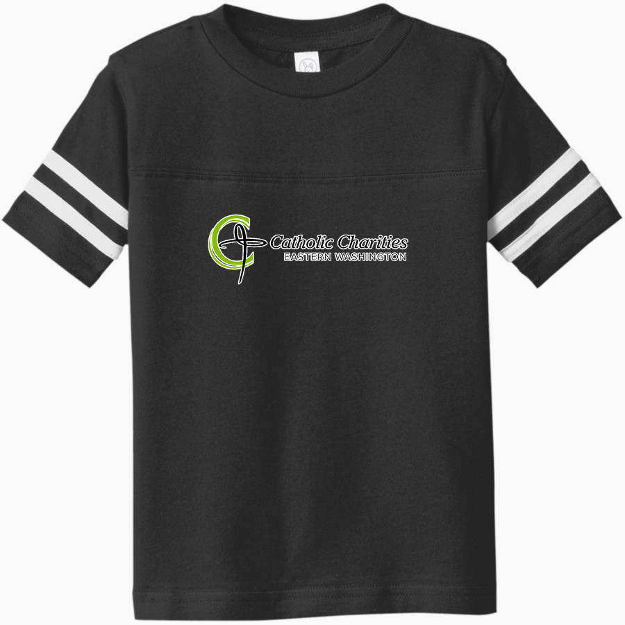 Catholic Charities of Eastern WA Catholic Charities <span class="pdp-name-mascot">Catholic Charities of Eastern WA</span> Rabbit Skins Toddler Football Fine Jersey T-Shirt