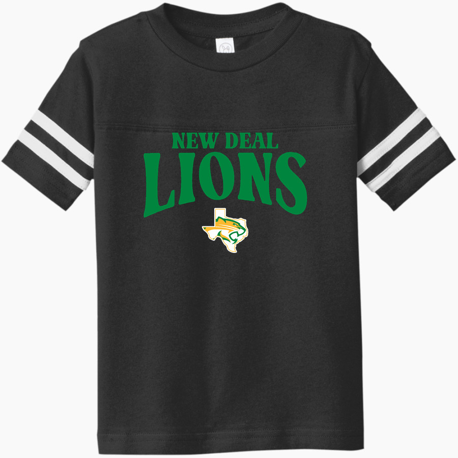NEW DEAL HIGH SCHOOL LIONS <span class="pdp-name-mascot">NEW DEAL LIONS</span> Rabbit Skins Toddler Football Fine Jersey T-Shirt