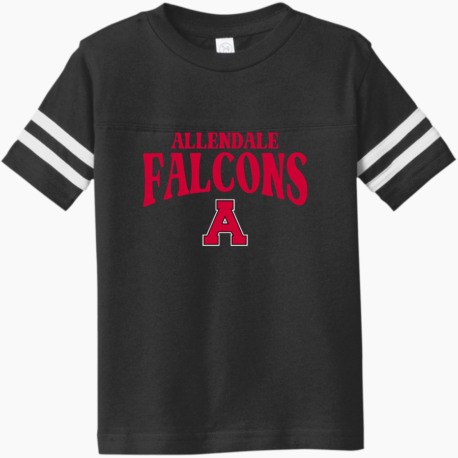 ALLENDALE HIGH SCHOOL FALCONS <span class="pdp-name-mascot">ALLENDALE FALCONS</span> Rabbit Skins Toddler Football Fine Jersey T-Shirt
