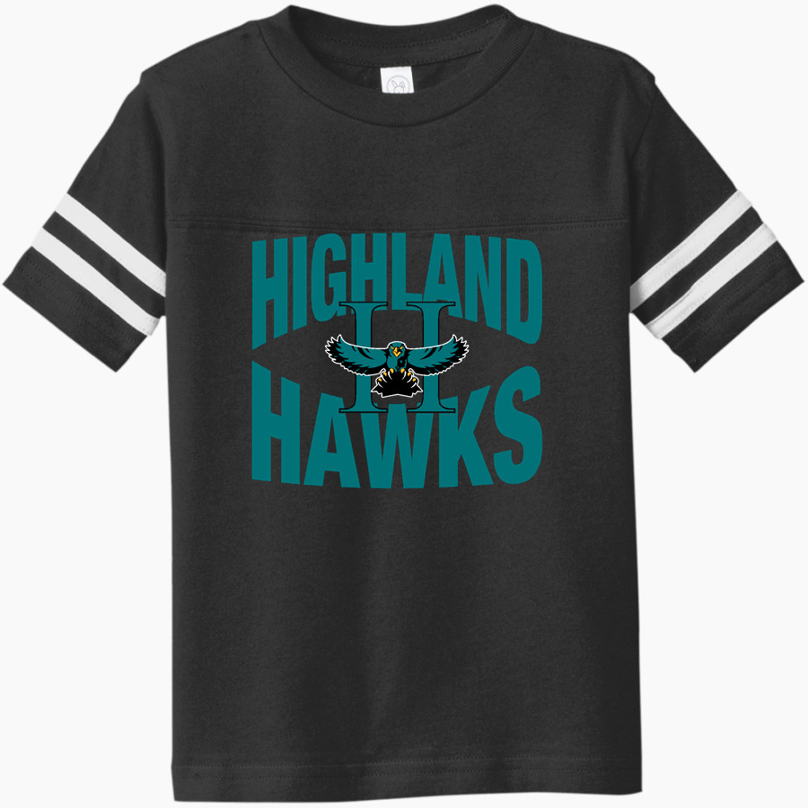 Highland Hawks <span class="pdp-name-mascot">Highland Hawks</span> Rabbit Skins Toddler Football Fine Jersey T-Shirt