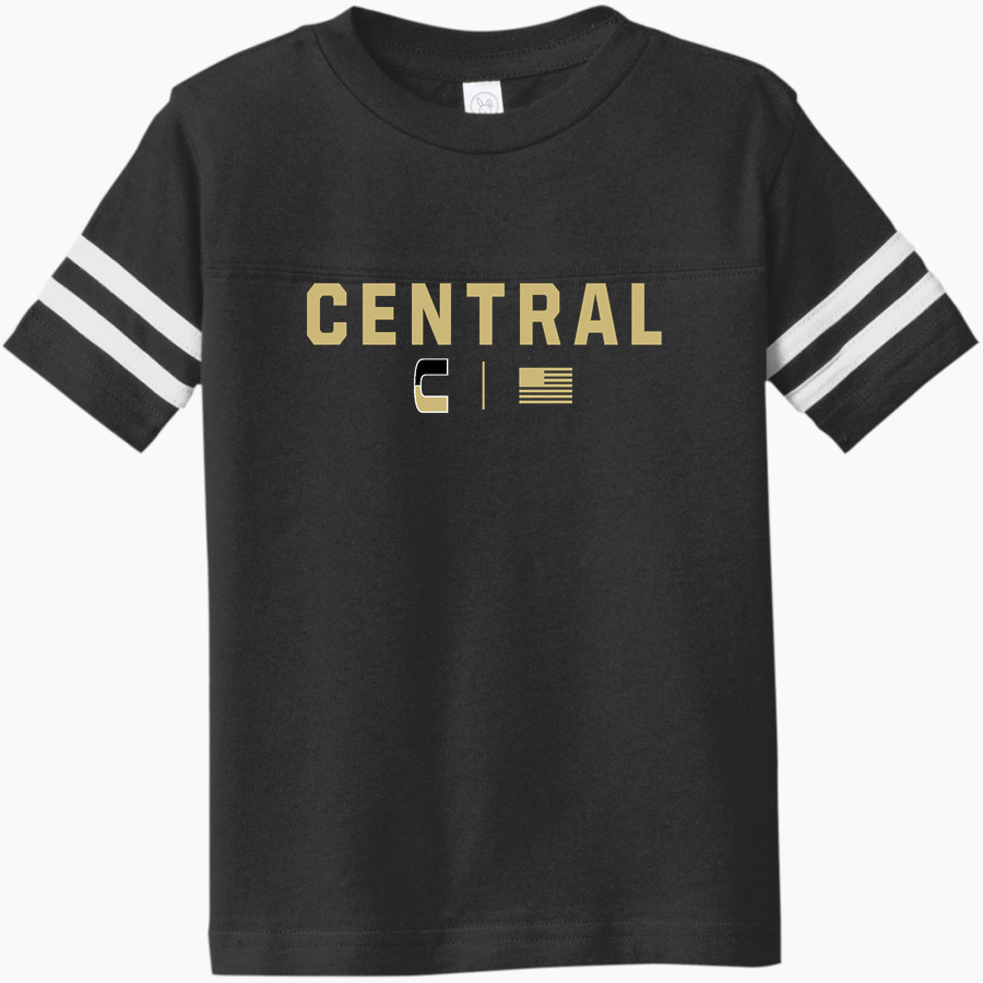 SPRINGFIELD CENTRAL HIGH SCHOOL GOLDEN EAGLES Rabbit Skins Toddler Football Fine Jersey T-Shirt