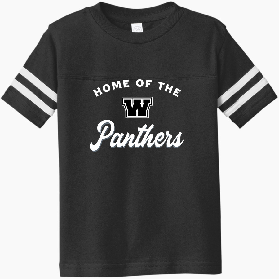 WALTER WELLBORN HIGH SCHOOL PANTHERS <span class="pdp-name-mascot">WALTER H WELLBORN PANTHERS</span> Rabbit Skins Toddler Football Fine Jersey T-Shirt