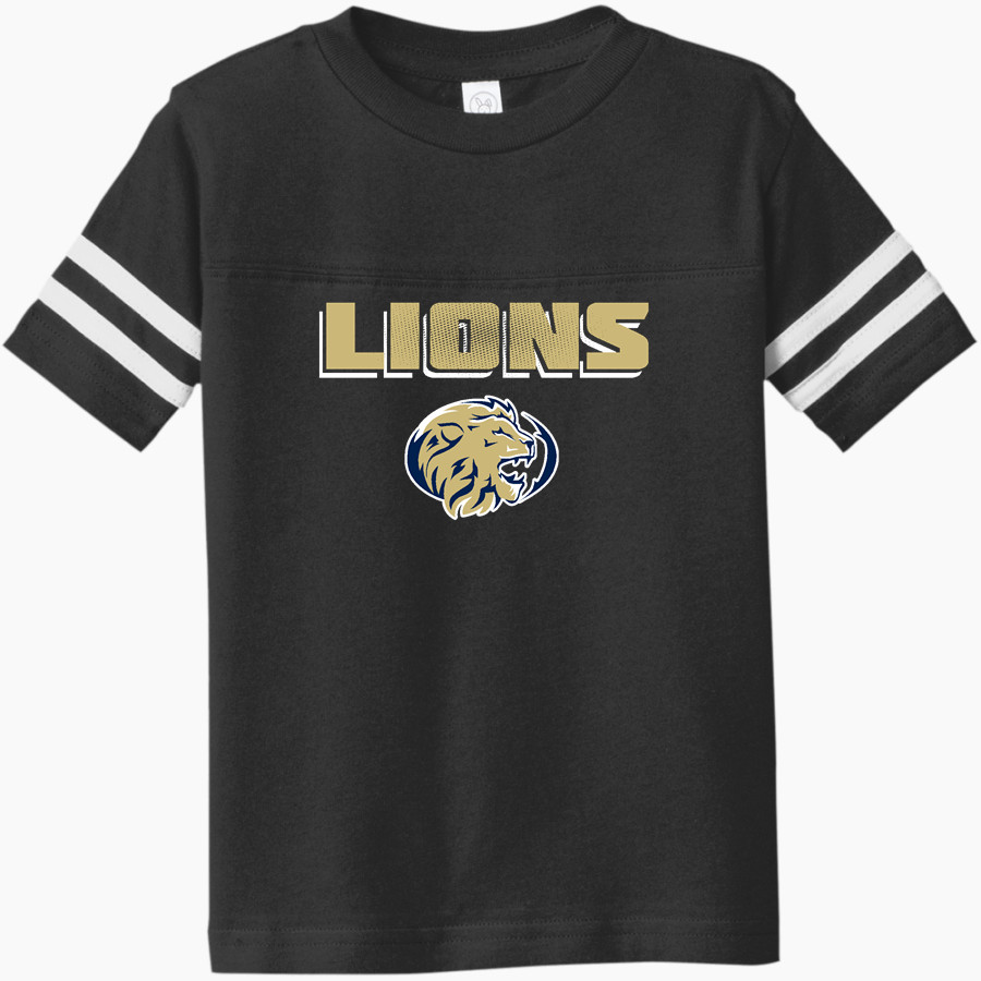 GRACE PREP ACADEMY LIONS <span class="pdp-name-mascot">GRACE LIONS</span> Rabbit Skins Toddler Football Fine Jersey T-Shirt