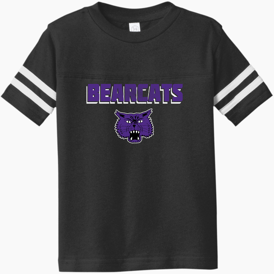 MUNCIE CENTRAL HIGH SCHOOL BEARCATS <span class="pdp-name-mascot">MUNCIE BEARCATS</span> Rabbit Skins Toddler Football Fine Jersey T-Shirt