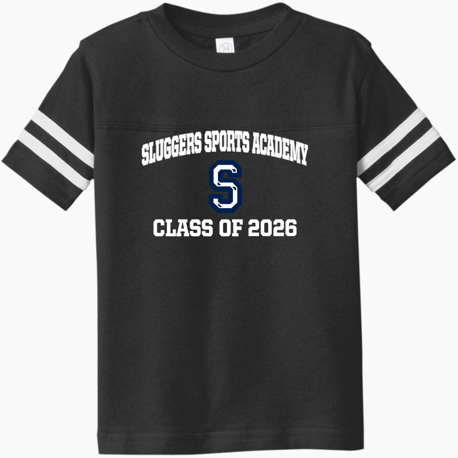 Sluggers Sports Academy S <span class="pdp-name-mascot">Sluggers Sports Academy S</span> Rabbit Skins Toddler Football Fine Jersey T-Shirt