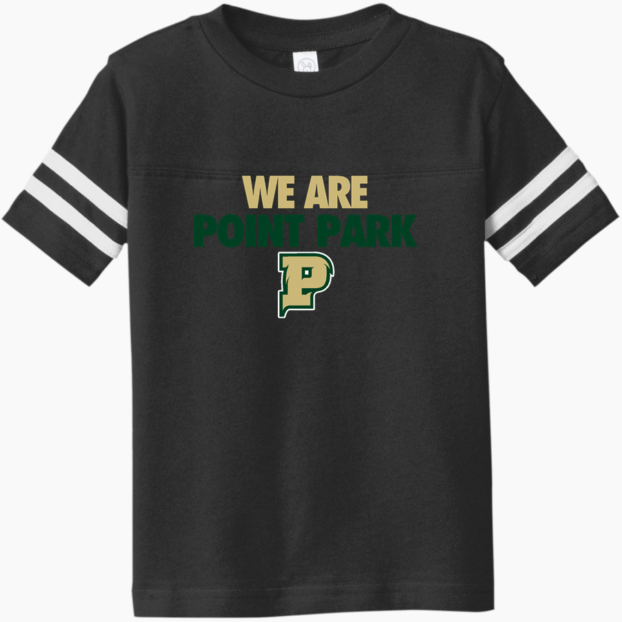Point Park Athletics The Official Pioneer Online Store <span class="pdp-name-mascot">Point Park Pioneers</span> Rabbit Skins Toddler Football Fine Jersey T-Shirt