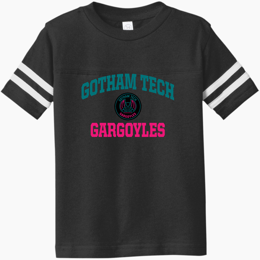Gotham Tech Gargoyles <span class="pdp-name-mascot">Gotham Tech High School Gargoyles</span> Rabbit Skins Toddler Football Fine Jersey T-Shirt