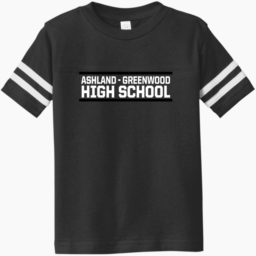 ASHLAND-GREENWOOD HIGH SCHOOL BLUEJAYS <span class="pdp-name-mascot">ASHLAND - GREENWOOD BLUEJAYS</span> Rabbit Skins Toddler Football Fine Jersey T-Shirt