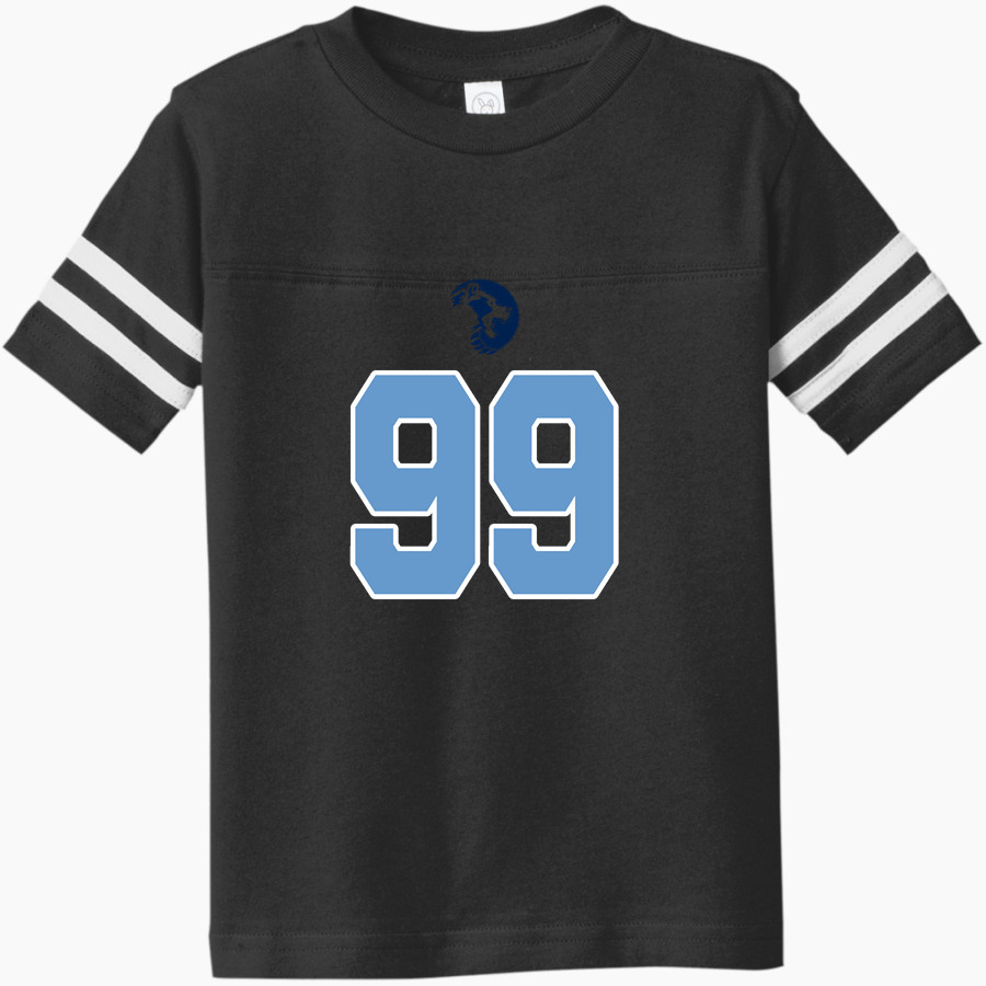 BARTLESVILLE HIGH SCHOOL BRUINS <span class="pdp-name-mascot">BARTLESVILLE BRUINS</span> Rabbit Skins Toddler Football Fine Jersey T-Shirt