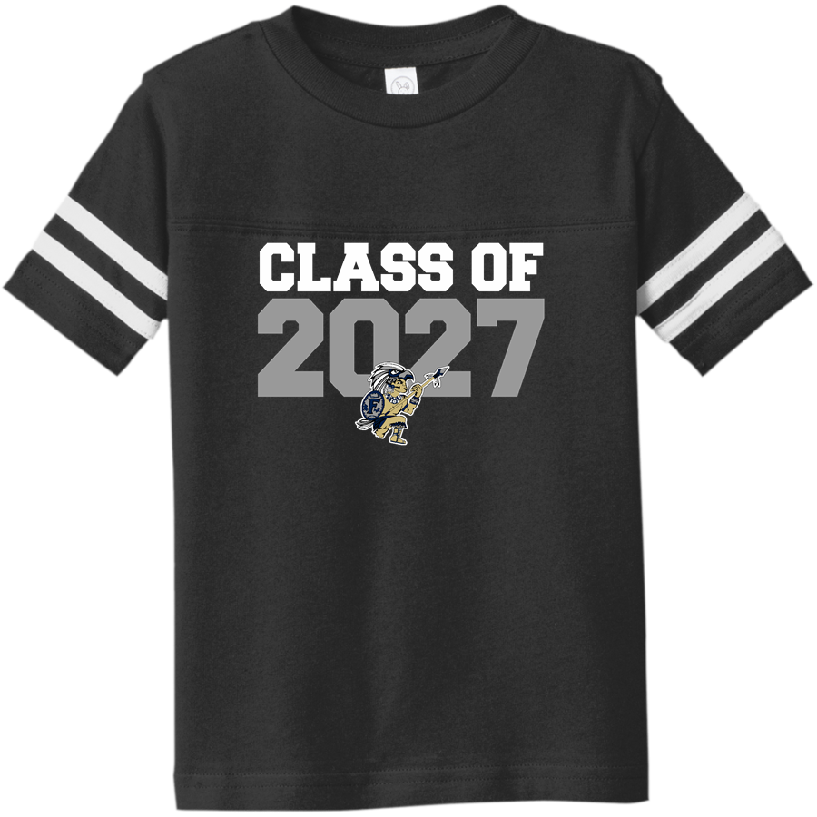 FARMERSVILLE HIGH SCHOOL AZTECS <span class="pdp-name-mascot">FARMERSVILLE AZTECS</span> Rabbit Skins Toddler Football Fine Jersey T-Shirt