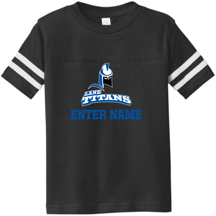 Lane Community College Titans <span class="pdp-name-mascot">Lane Community College Titans</span> Rabbit Skins Toddler Football Fine Jersey T-Shirt