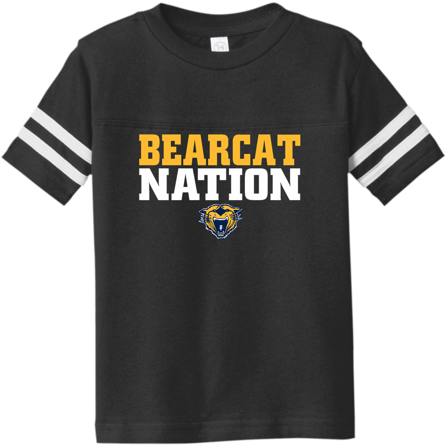 BATTLE CREEK CENTRAL HIGH SCHOOL BEARCATS <span class="pdp-name-mascot">BATTLE CREEK BEARCATS</span> Rabbit Skins Toddler Football Fine Jersey T-Shirt