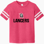 Grace College Lancers <span class="pdp-name-mascot">Grace College Lancers</span> Rabbit Skins Toddler Football Fine Jersey T-Shirt Front Thumbnail
